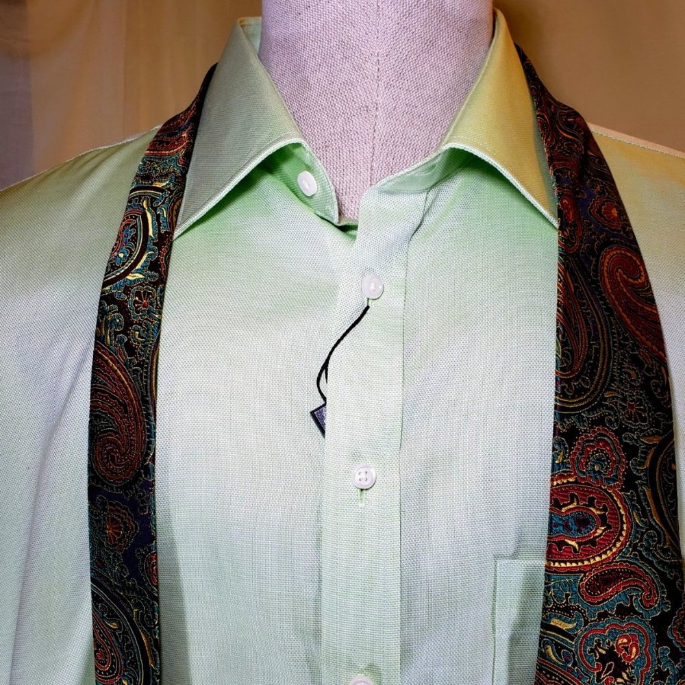 Lipson NuCare, NWT, 18 Neck, Apple Green, 100% Cotton